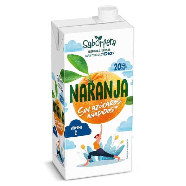 Zumo Naranja sin Azúcar Añadido Dia Zumosfera Envase 1 Lt.