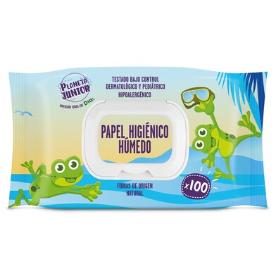 Papel higiénico húmedo WC Planeta Junior de Dia bolsa 100 unidades-1