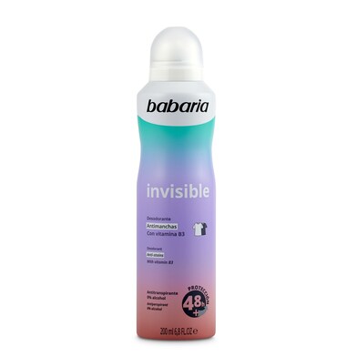 Desodorante antitranspirante efecto invisible Babaria spray 200 ml-0 Desodorante antitranspirante efecto invisible Babaria spray 200 ml-0