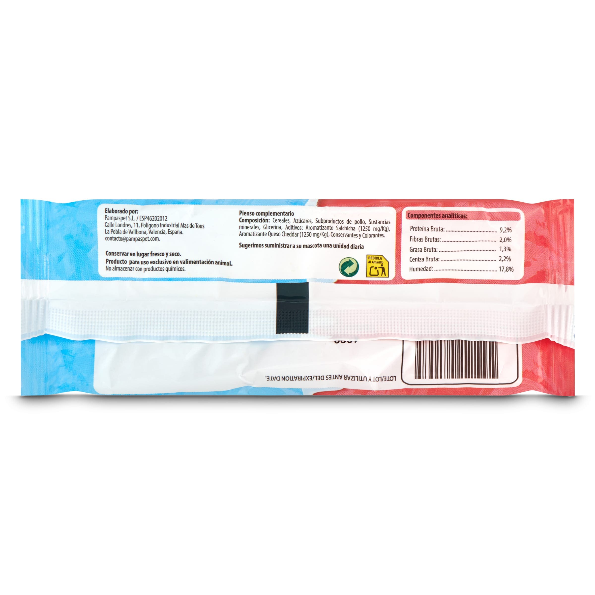 Helado para perros sabor salchicha y queso Dr. Zoo bolsa 50 g