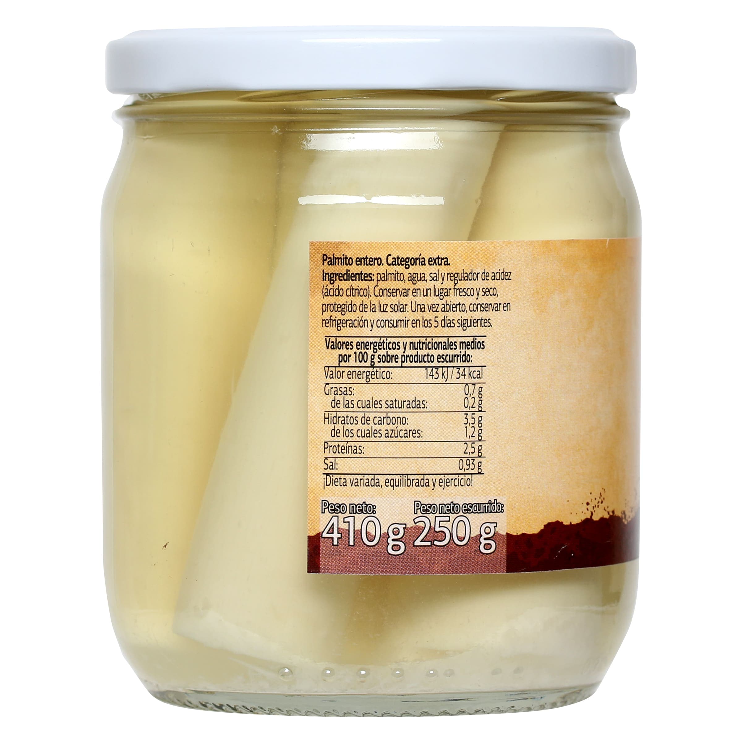 Palmitos enteros Dia Vegecampo 250 g