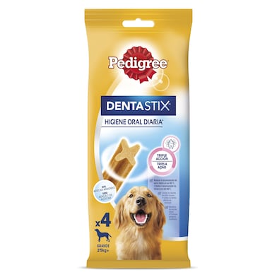 Snack para perros dentaxtix grandes Pedigree Dentastix bolsa 154 g-0