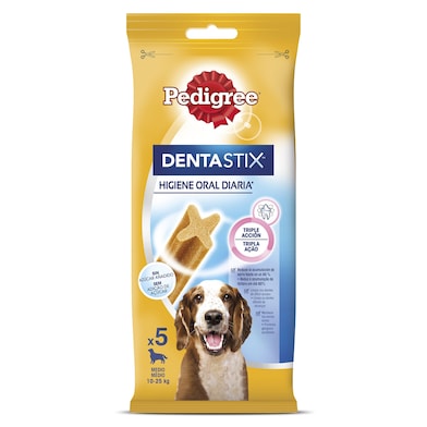 Snack para perros medianos dentaxtix Pedigree Dentastix bolsa 128 g-0