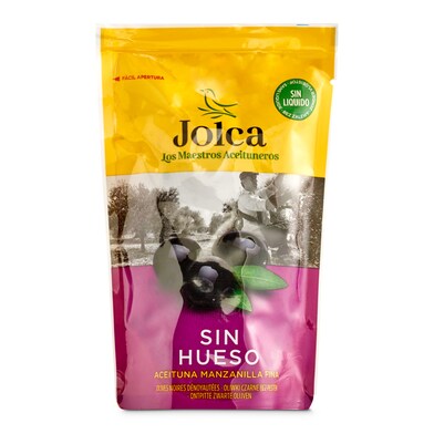 Aceitunas negras sin hueso Jolca bolsa 75 g-0