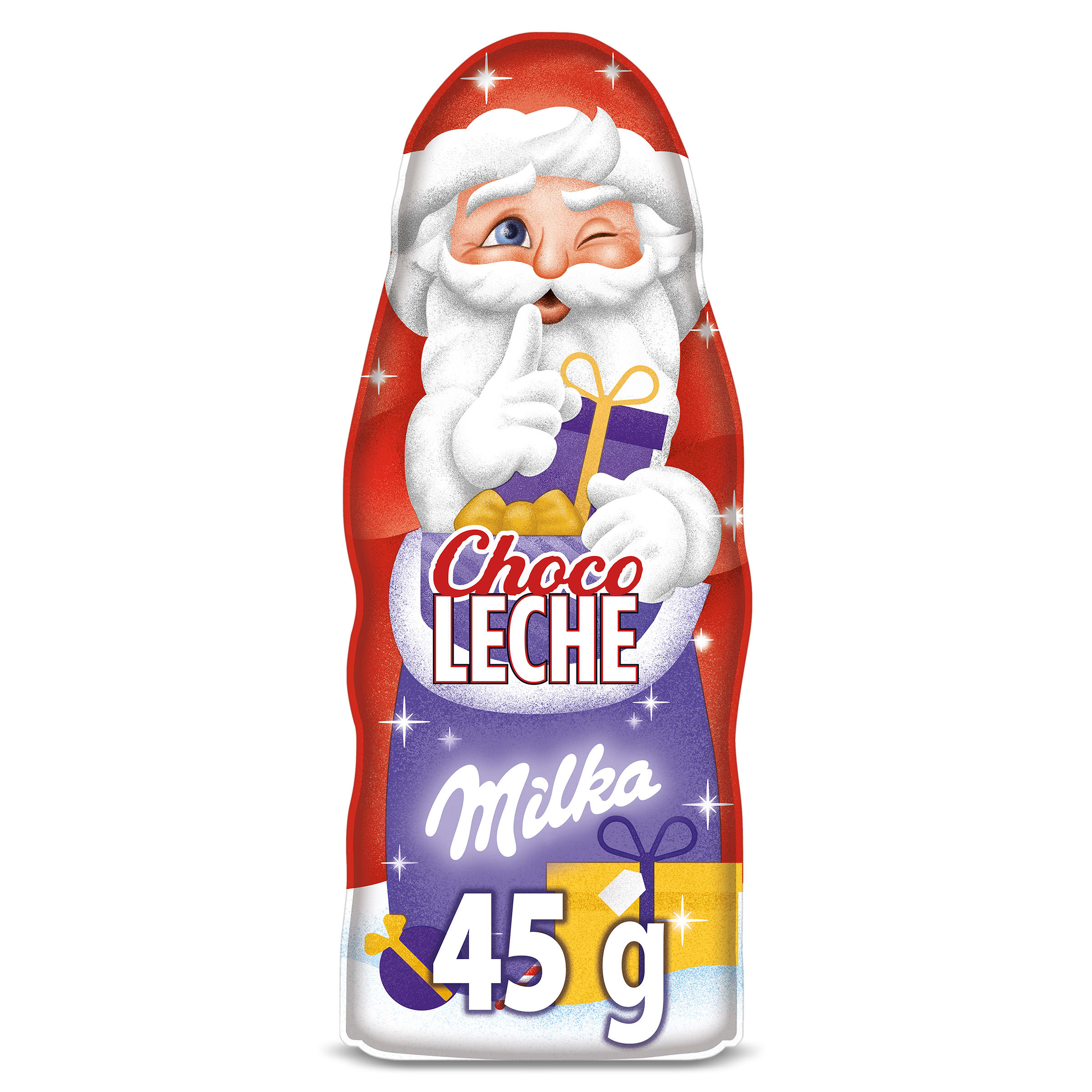 Figura de chocolate con leche Papá Noel Milka 45 g