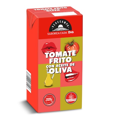 Tomate frito con aceite de oliva Vegecampo brik 390 g - Supermercados DIA