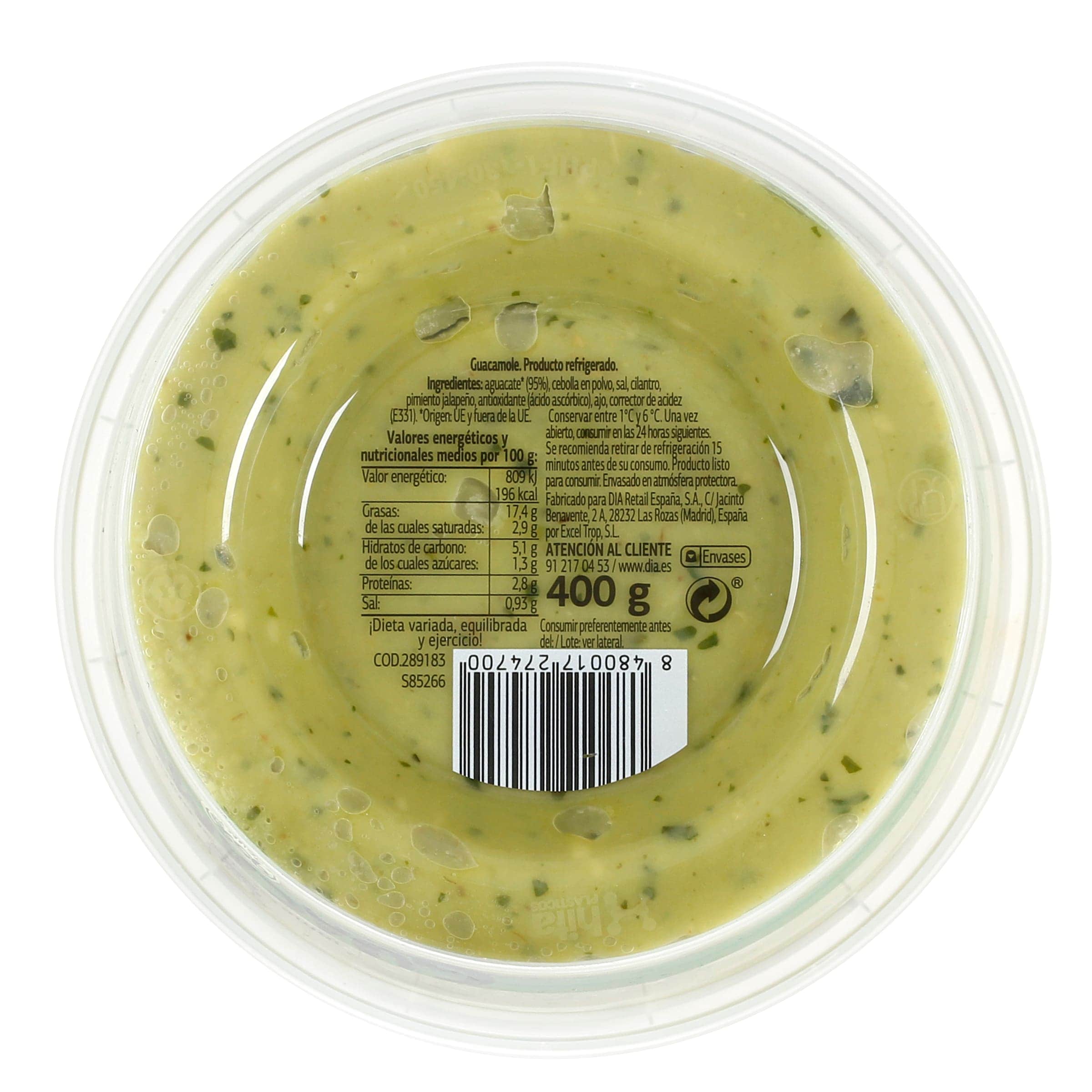 Guacamole Dia Al Punto 400 g