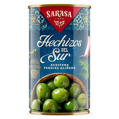 Aceitunas hechizos del sur Sarasa lata 185 g-0 Aceitunas hechizos del sur Sarasa lata 185 g-0