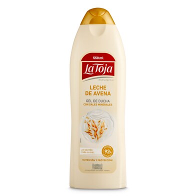 Gel de baño leche de avena La toja botella 550 ml-0