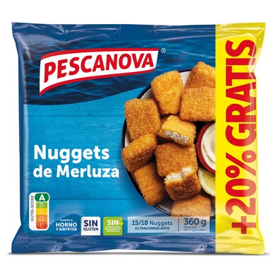 Nuggets de merluza Pescanova bolsa 360 g-0 Nuggets de merluza Pescanova bolsa 360 g-0