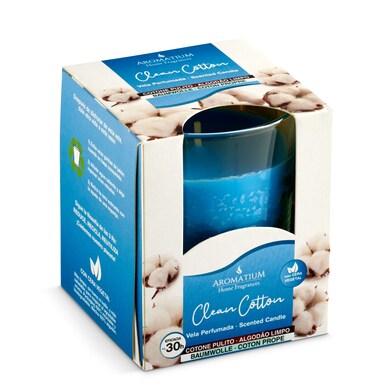 Vela perfumada algodón limpio Aromatium caja 1 unidad-0 Vela perfumada algodón limpio Aromatium caja 1 unidad-0