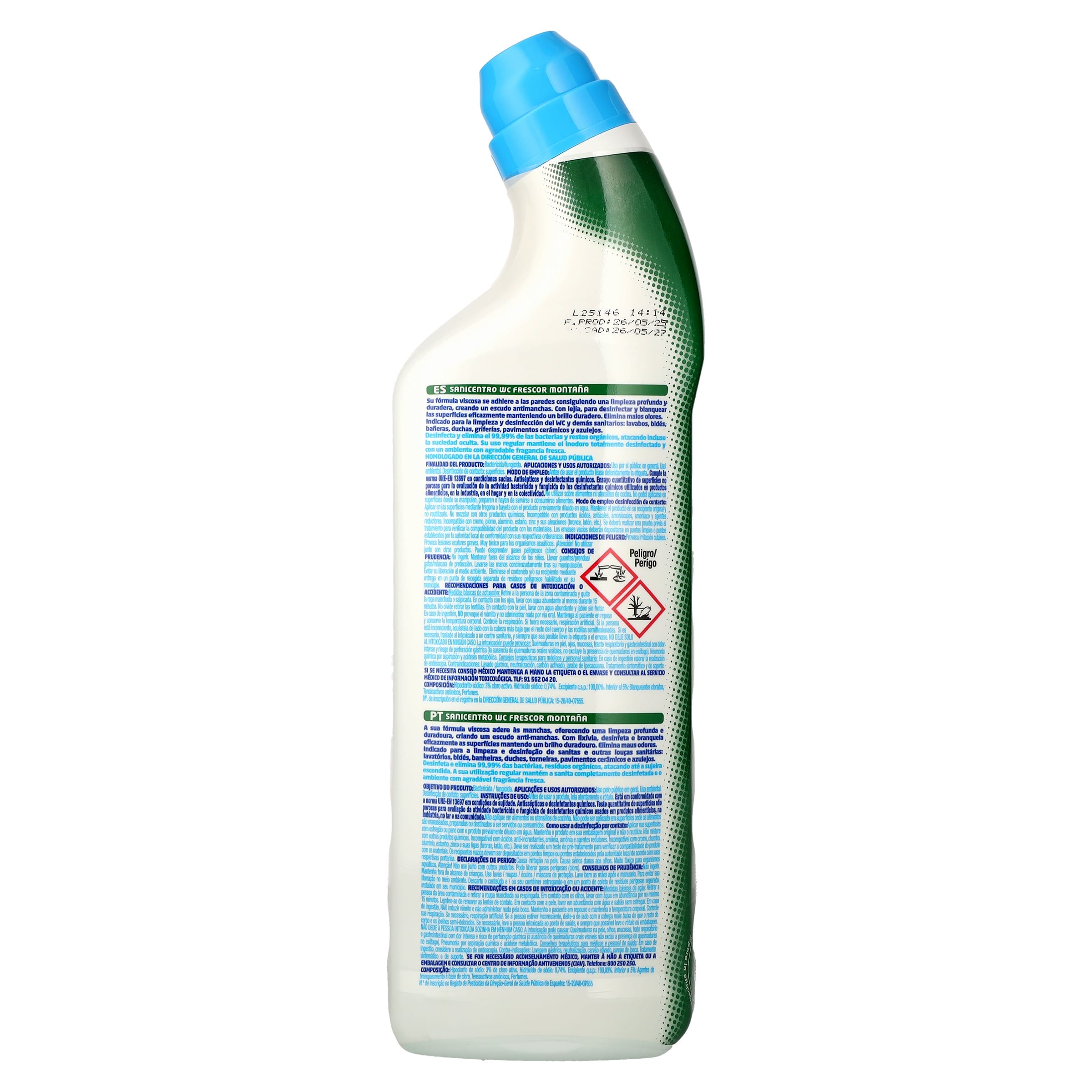 Desinfectante WC frescor montaña Sanicentro 1 L