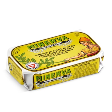 Sardinas en aceite de oliva eco Minerva lata 85 g-0