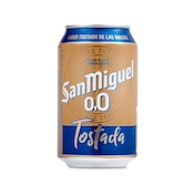 Cerveza tostada 0,0% alcohol San Miguel lata 33 cl