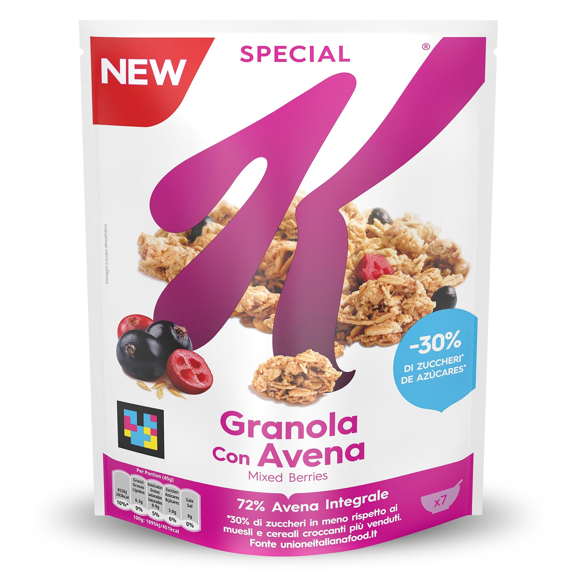 Granola con avena mixed berries Kellogg's Special K 320 g