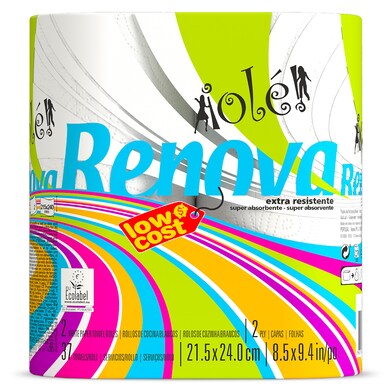 Papel de cocina olé Renova bolsa 2 unidades-0 Papel de cocina olé Renova bolsa 2 unidades-0