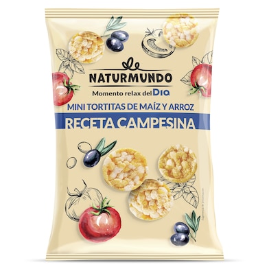 Mini tortitas sabor campesina Naturmundo bolsa 75 g-0