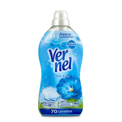 Suavizante concentrado cielo azul Vernel botella 70 lavados-0