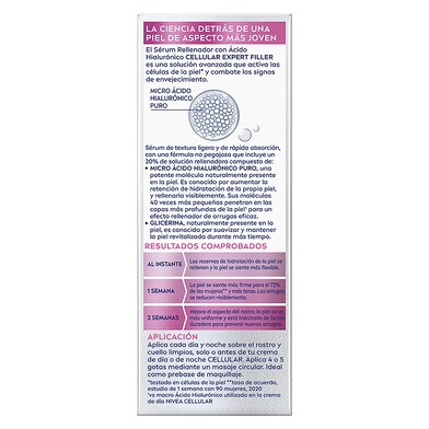 Serum rellenador con ácido hialurónico Nivea Cellular bote 30 ml-1 Serum rellenador con ácido hialurónico Nivea Cellular bote 30 ml-1
