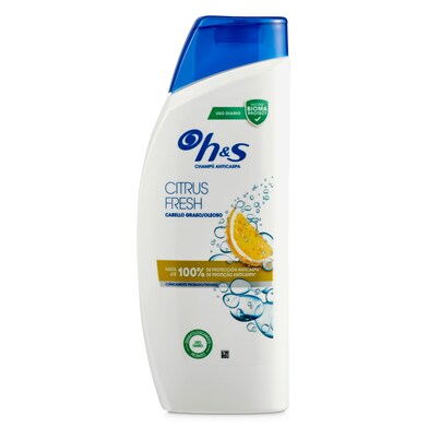 Champú anticaspa citrus fresh H&s botella 600 ml-0 Champú anticaspa citrus fresh H&s botella 600 ml-0