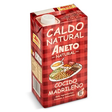 Caldo natural de cocido madrileño Aneto brik 1 l-0