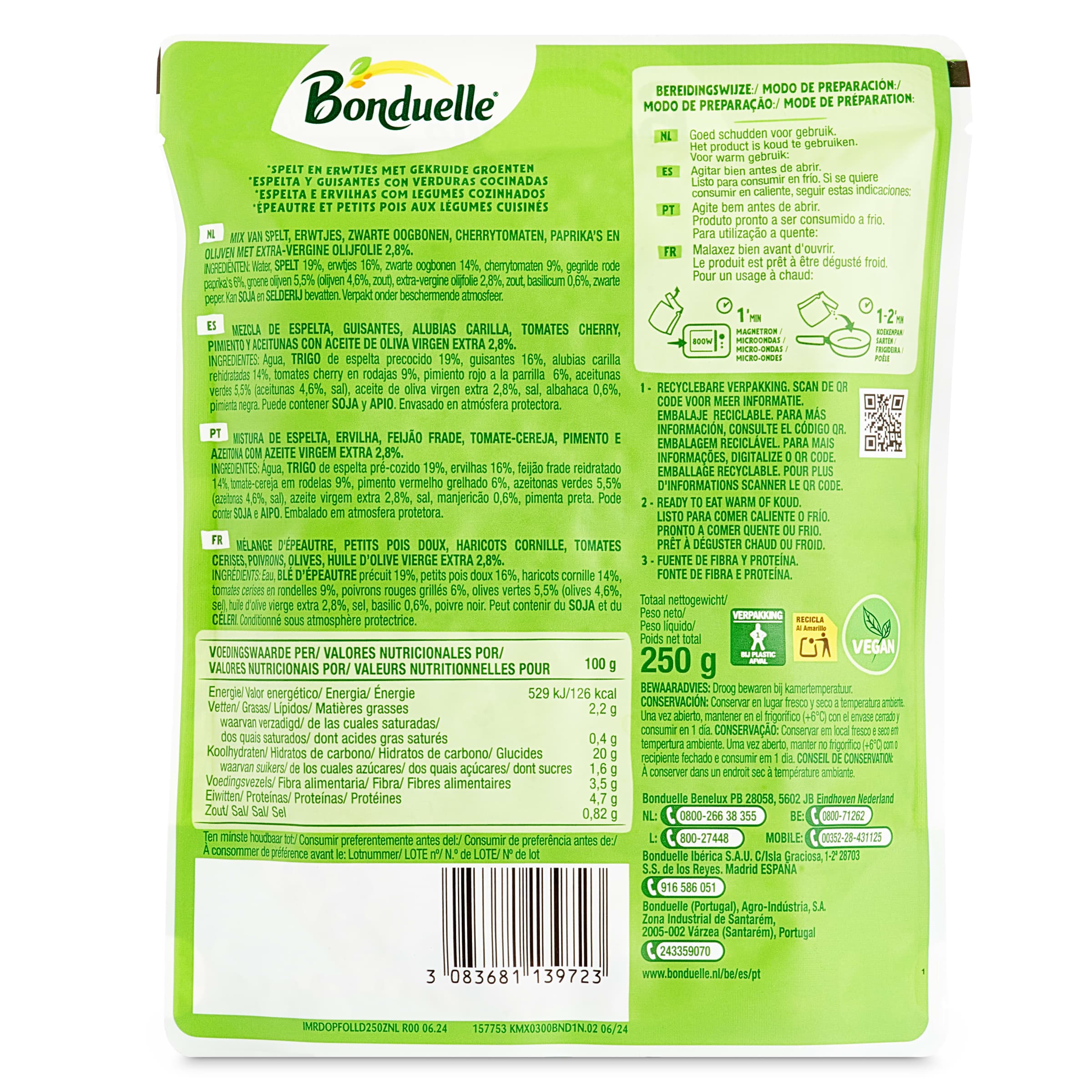 Lunch bowl de espelta Bonduelle 250 g