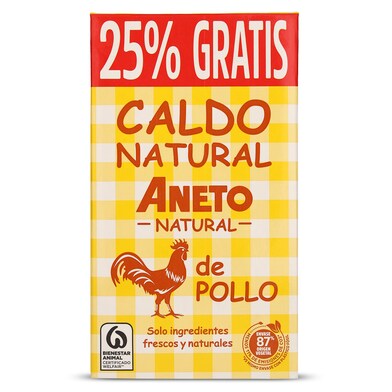 Caldo natural de pollo Aneto brik 1 l-1 Caldo natural de pollo Aneto brik 1 l-1