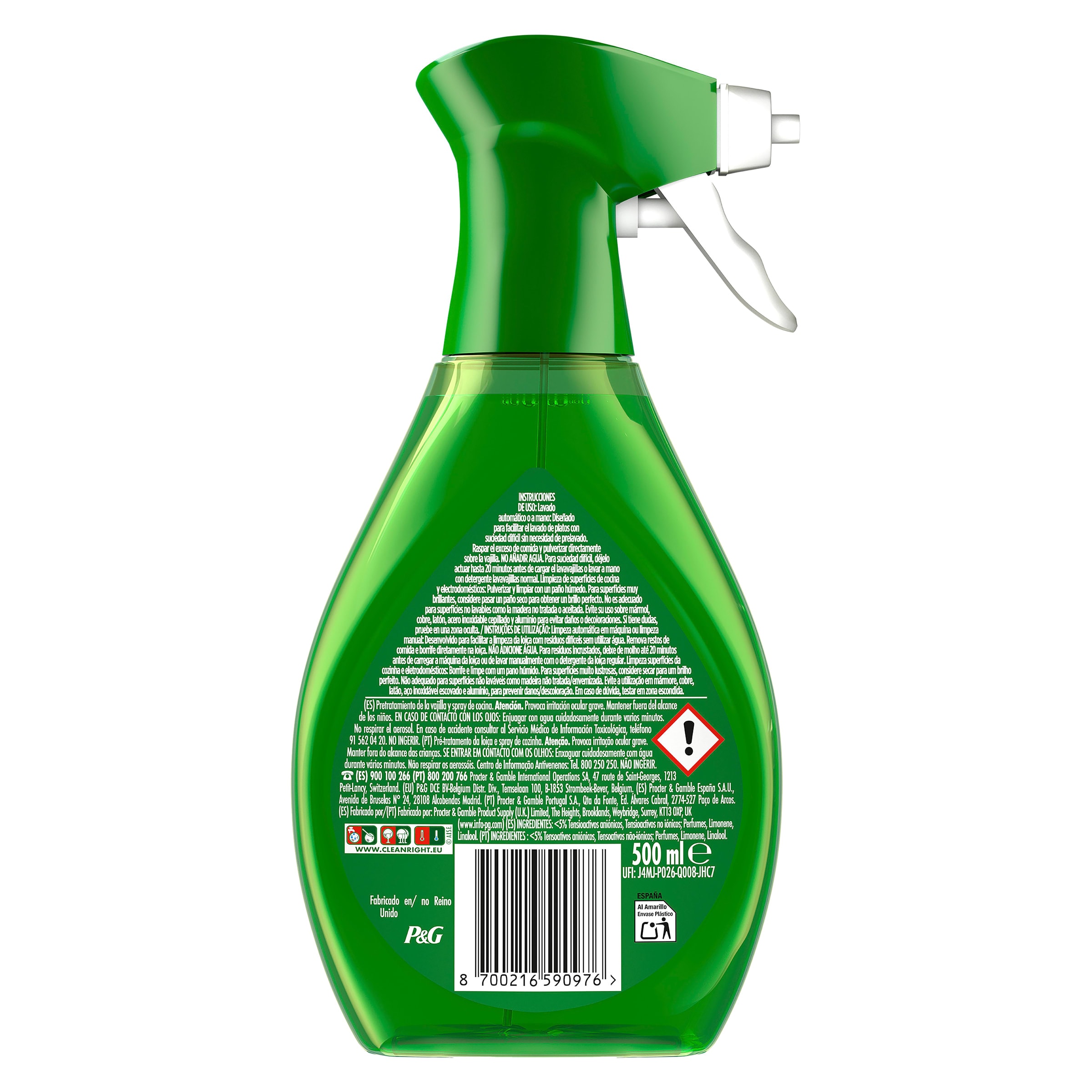 Fairy 3 en 1 limón 500 ml
