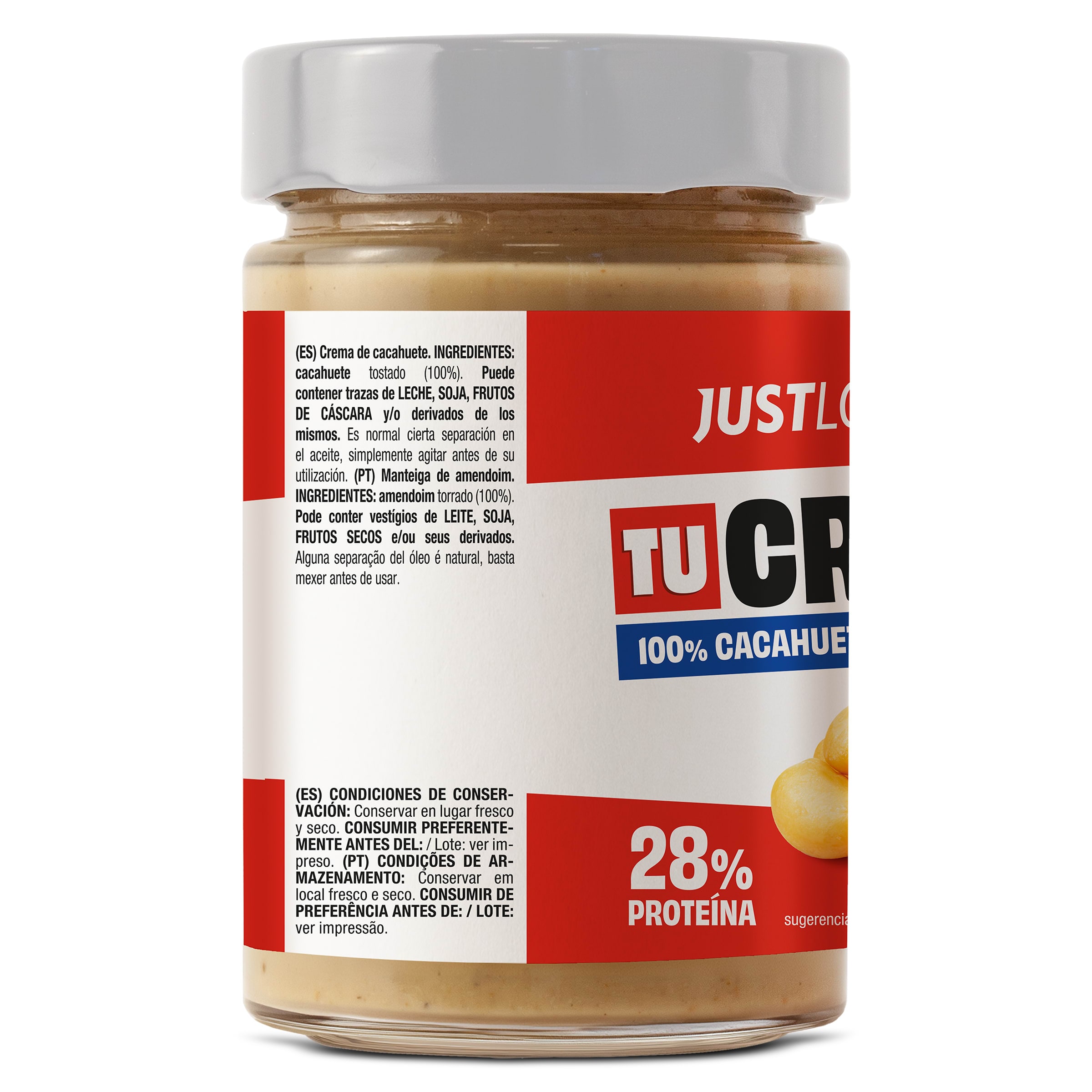 Crema de cacahuete Just loading 475 g