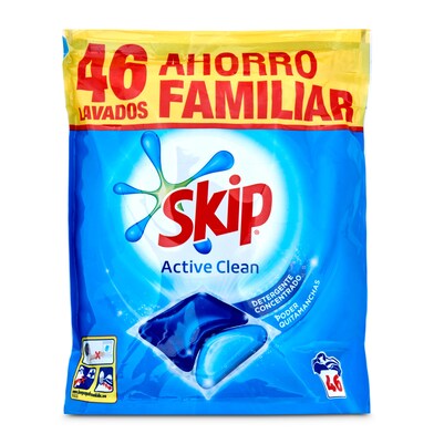 Detergente máquina doble acción Skip bolsa 46 lavados-0 Detergente máquina doble acción Skip bolsa 46 lavados-0