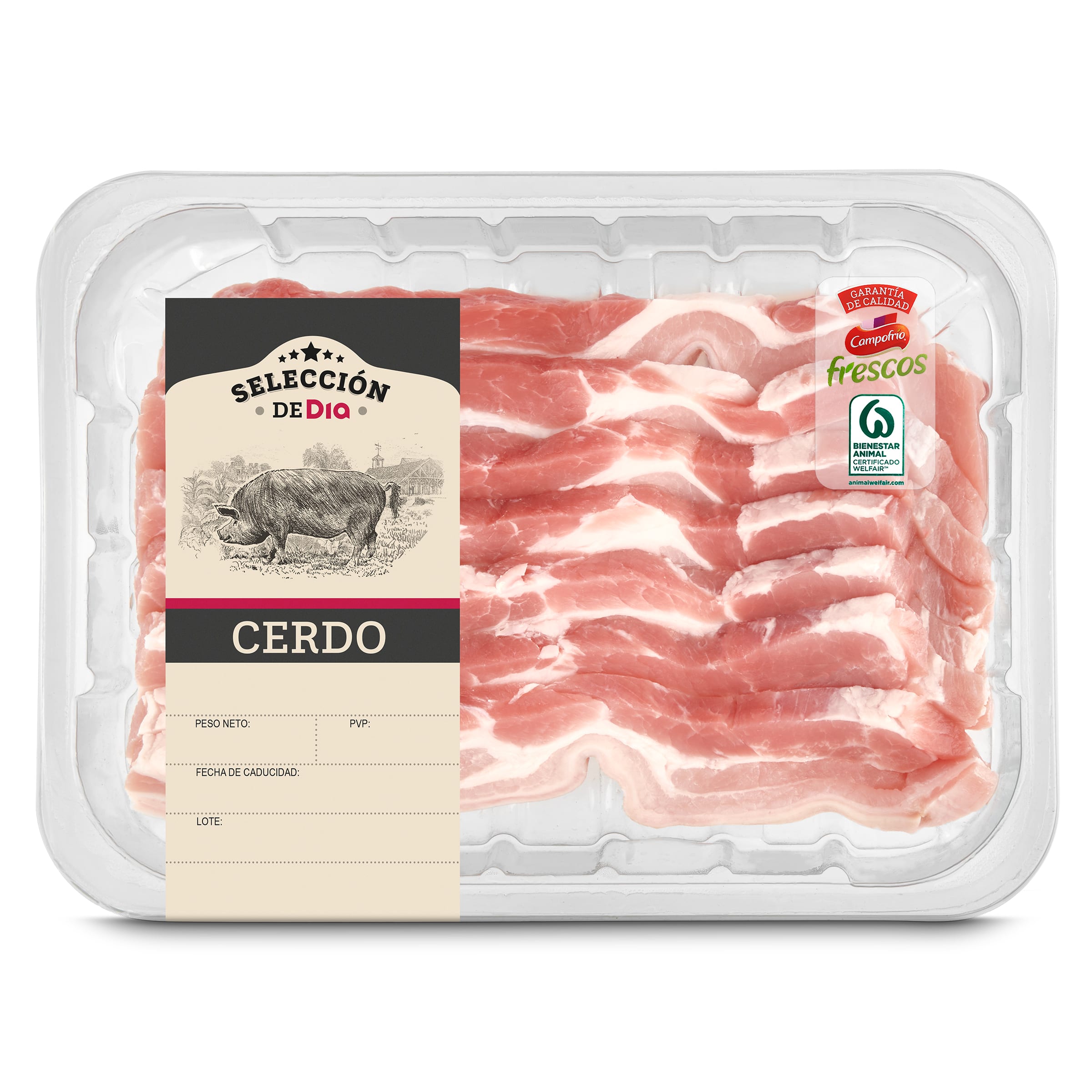 Panceta de cerdo Selección de Dia 600 g aprox.