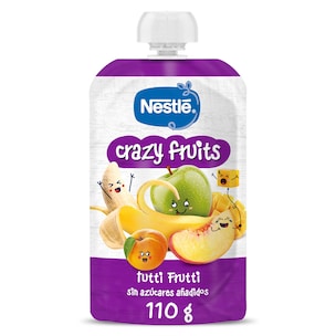 alimento infantil con pure multifrutas crazy fruits 110 g