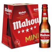 Cerveza Mahou 5 Estrellas botella 6 x 20 cl