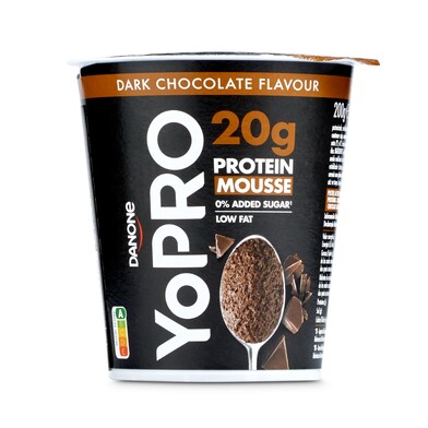 Mousse de chocolate con proteínas YOPRO VASO 200 GR-1 Mousse de chocolate con proteínas YOPRO VASO 200 GR-1