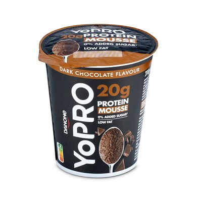Mousse de chocolate con proteínas Yopro vaso 200 g-0 Mousse de chocolate con proteínas Yopro vaso 200 g-0