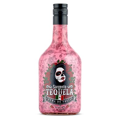 Crema de fresa con tequila Sargento Tequela botella 70 cl-0