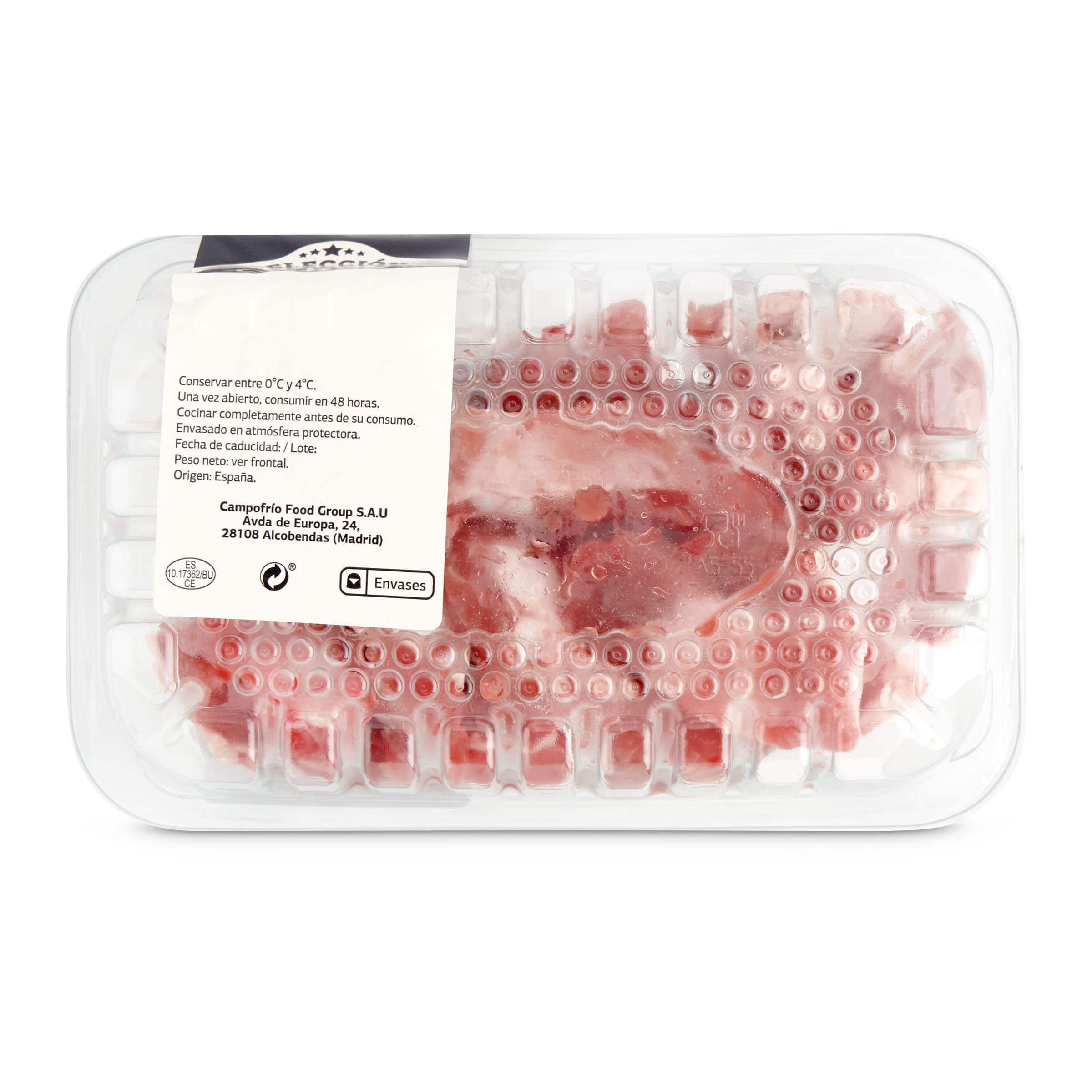 Costillas troceadas de cerdo Selección de Dia 550 g aprox.