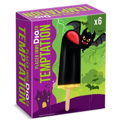 Helado vampiro 6 unidades Temptation de Dia estuche 210 g-0