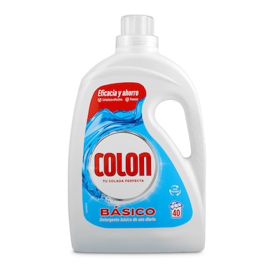 Detergente máquina líquido básico Colon botella 40 lavados-0