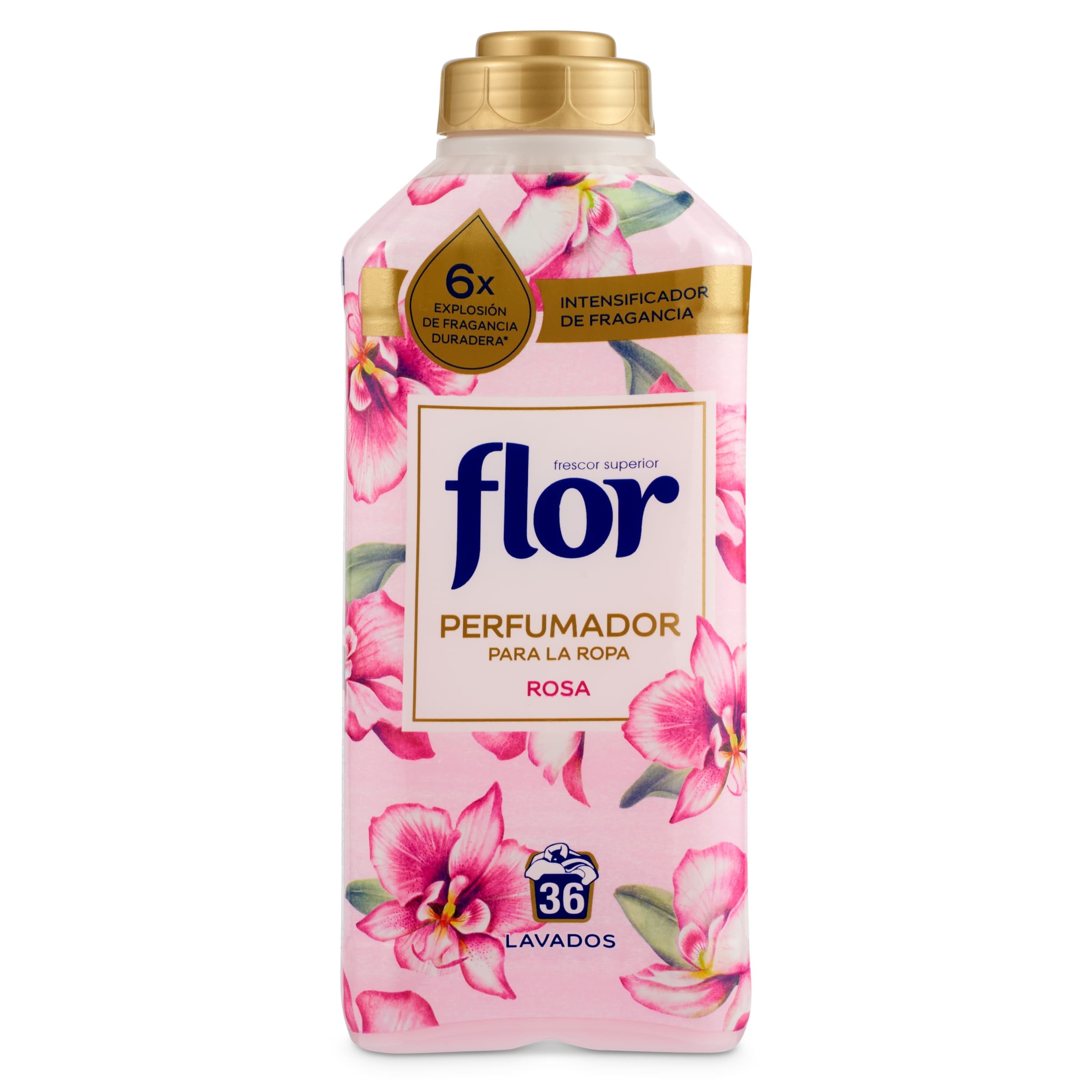 Flor Perfumador para la Ropa Intensificador de Fragancia Rosa - Pack de 2  botellas de 36 lavados