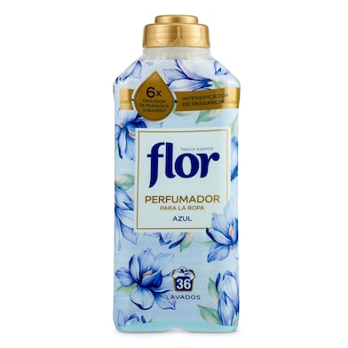 Suavizante perfumador azul Flor botella 36 lavados-0