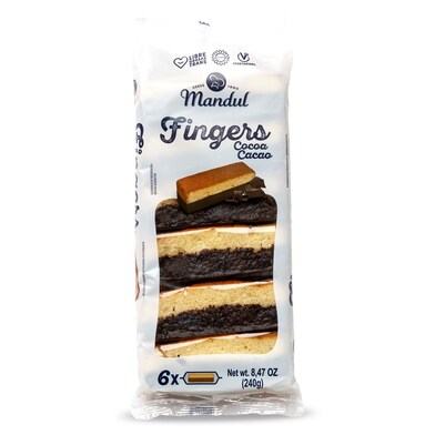 Bocaditos de cacao Mandul bolsa 210 g-0