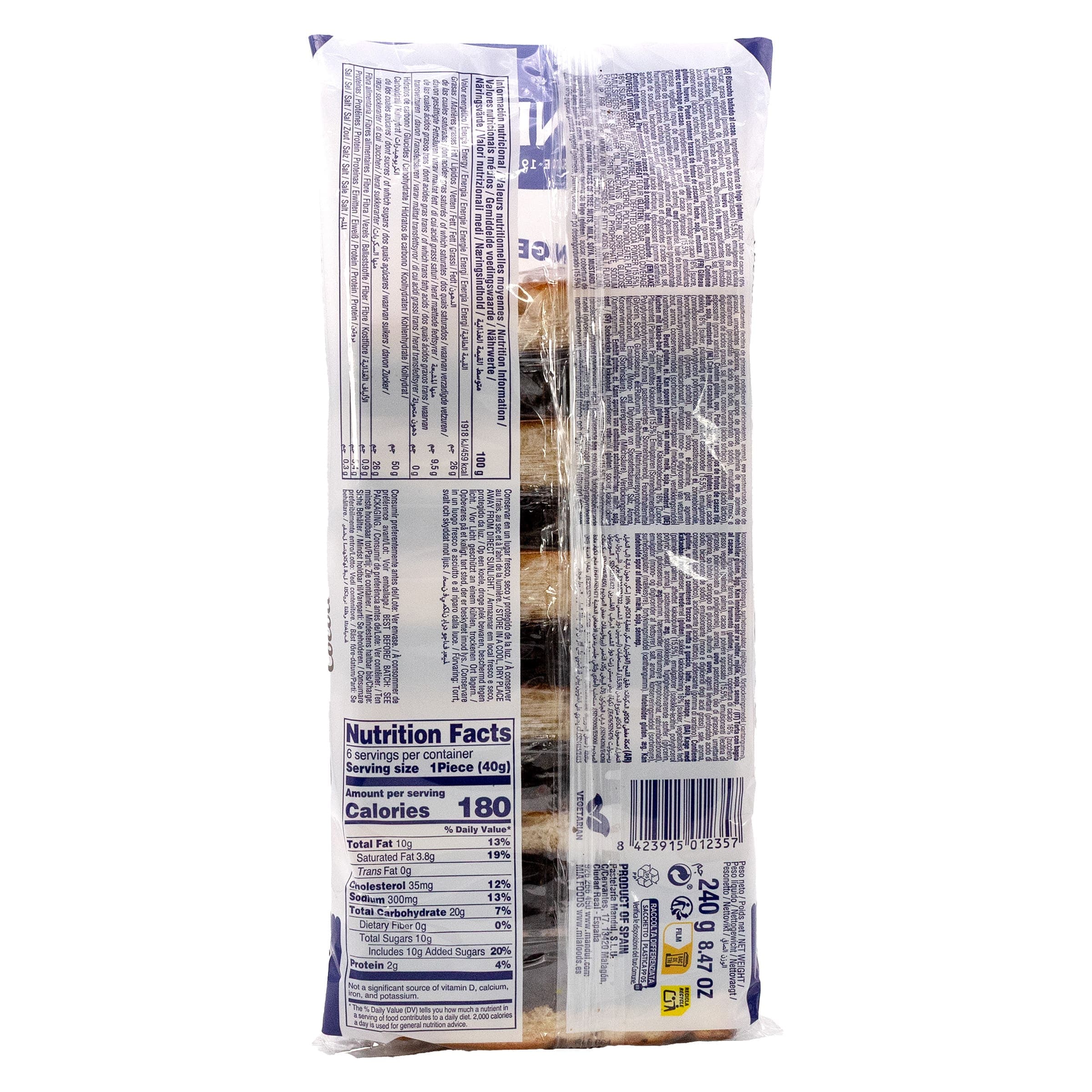 Bocaditos de cacao Mandul 240 g