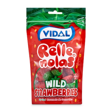 Golosinas fresas rellenas Vidal bolsa 180 g-0