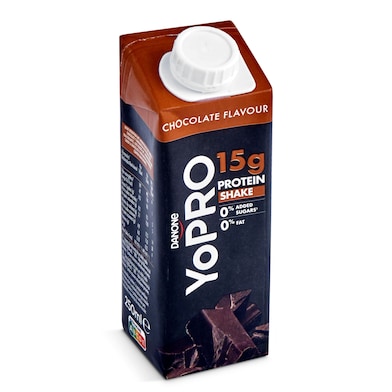 Batido sabor chocolate rico en proteínas Yopro brik 250 ml-0