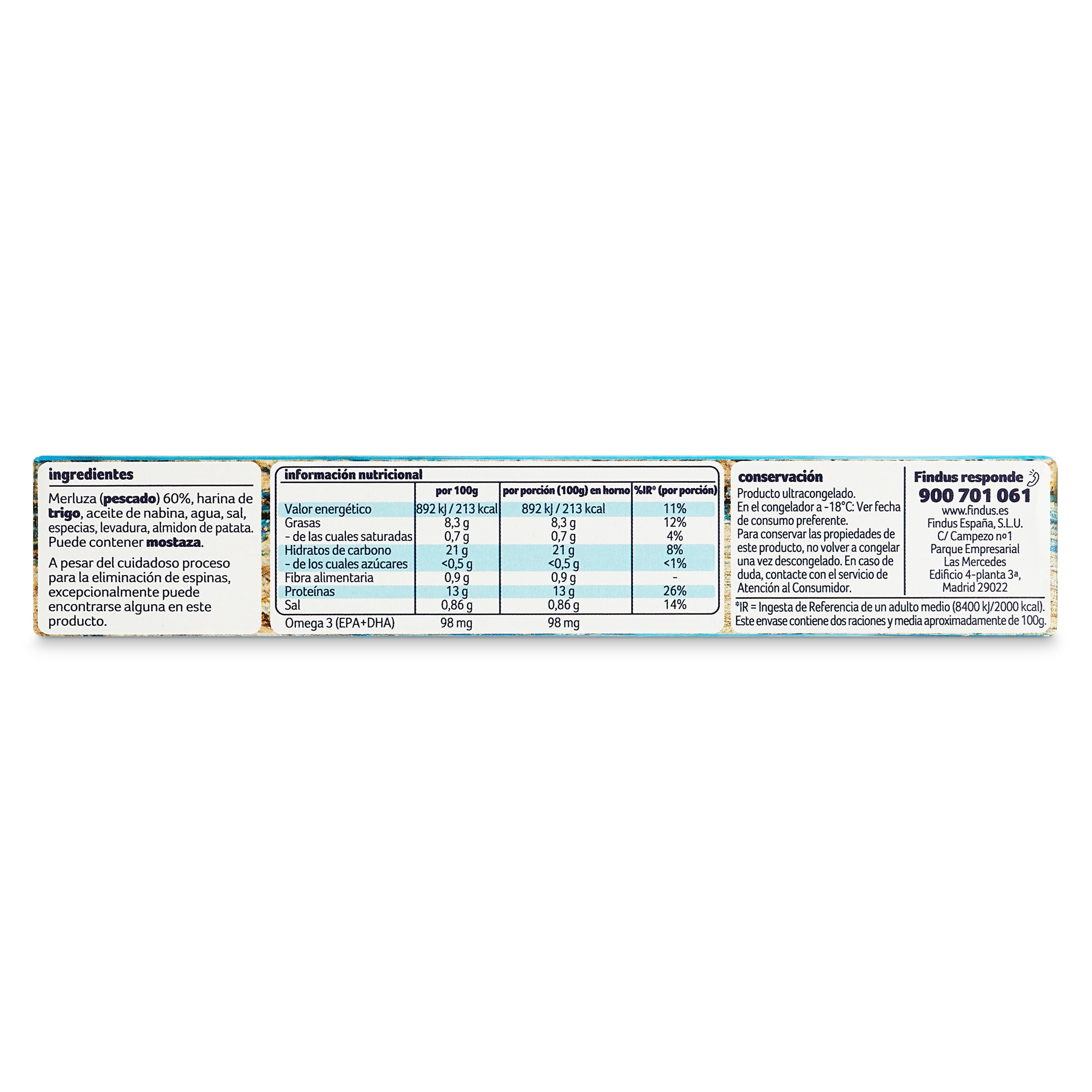 Varitas de pescado MSC Findus 250 g