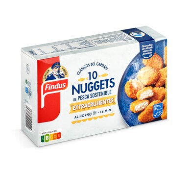 Nuggets de pescado extracrujientes MSC Findus caja 245 g-0 Nuggets de pescado extracrujientes MSC Findus caja 245 g-0
