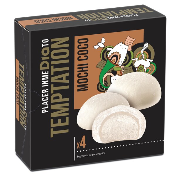 Helado Mochi De Coco 4 Uds. Temptation Estuche 140 Gr.
