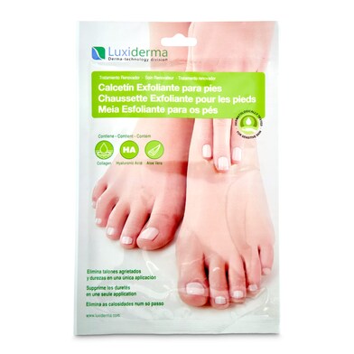 Calcetín exfoliante para pies Luxidermia bolsa 2 unidades-0 Calcetín exfoliante para pies Luxidermia bolsa 2 unidades-0