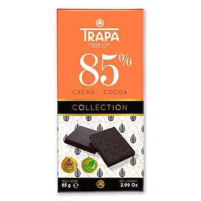 Chocolate negro 85% Trapa 85 g-0